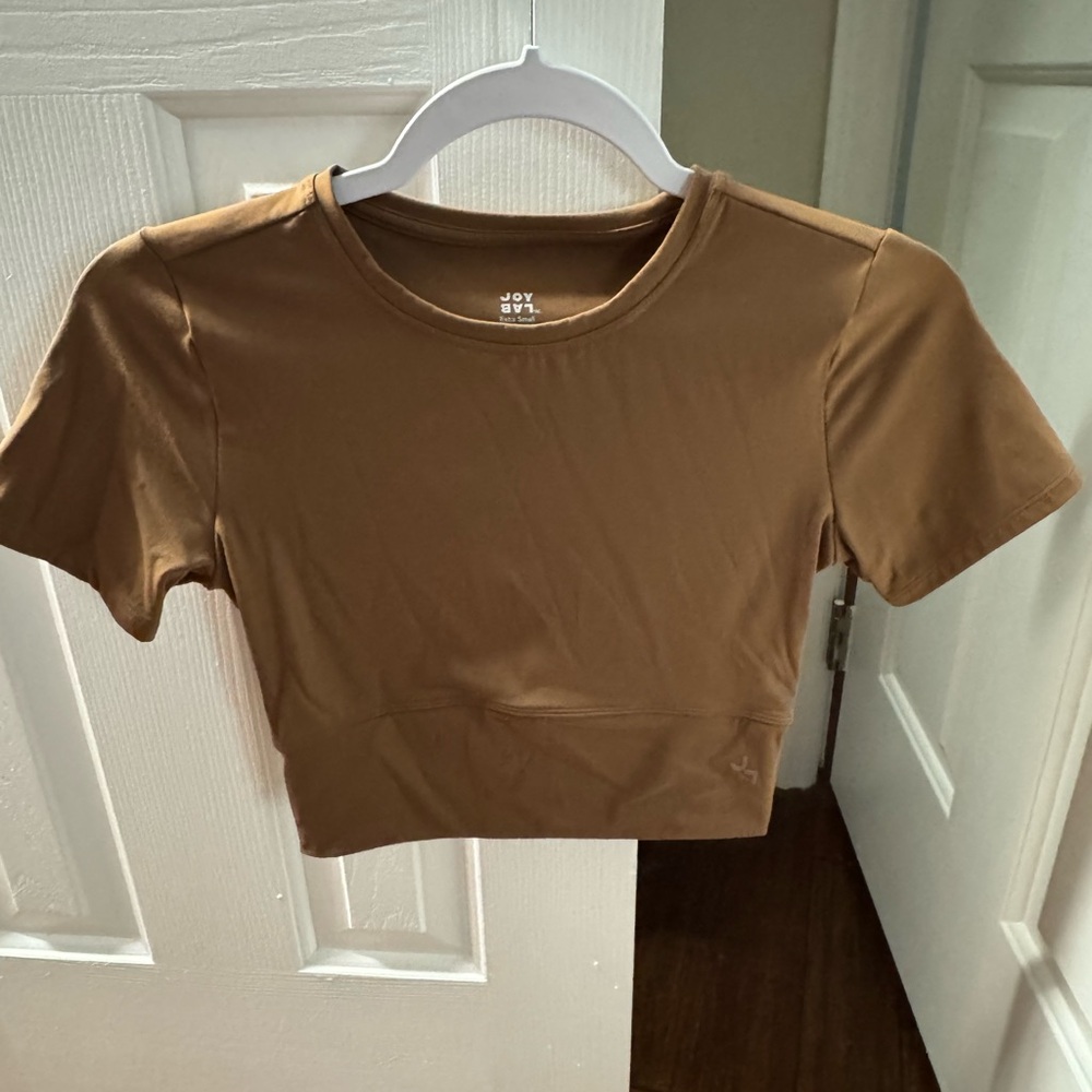 NWOT JoyLab Women's Brown Crop Top